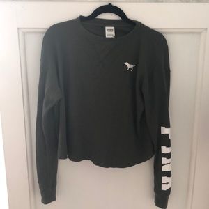 Cozy army green long sleeve